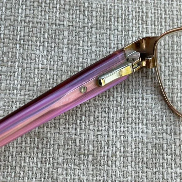 Anne Klein Women Eyeglasses Frame Red/Gold Tone glasses - Picture 7 of 11